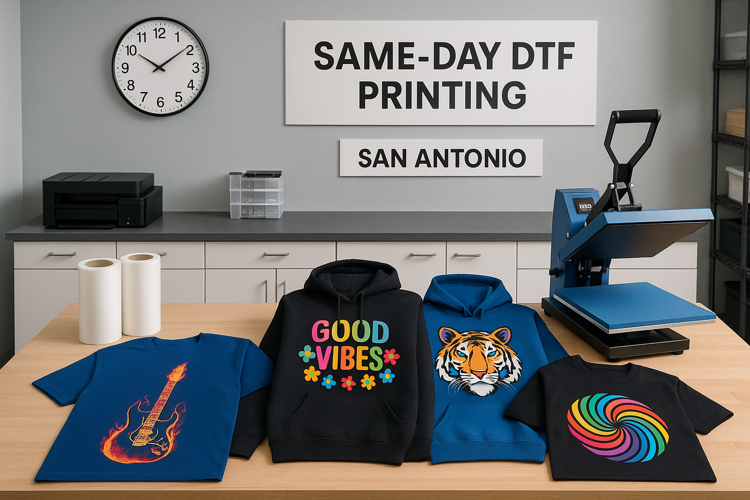 Same-Day DTF  in San Antonio